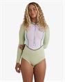 Billabong 1/1mm Salty Dayz Natural Light – Neoprenanzug mit Brustreißverschluss für Frauen