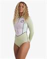 Billabong 1/1mm Salty Dayz Natural Light – Neoprenanzug mit Brustreißverschluss für Frauen
