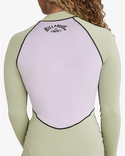 Billabong 1/1mm Salty Dayz Natural Light – Neoprenanzug mit Brustreißverschluss für Frauen