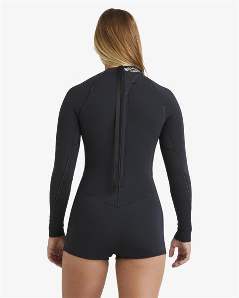 Billabong 2/2mm Spring Fever Natural – Langärmliger Springsuit mit Reißverschluss hinten für Damen
