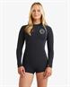Billabong 2/2mm Spring Fever Natural – Langärmliger Springsuit mit Reißverschluss hinten für Damen