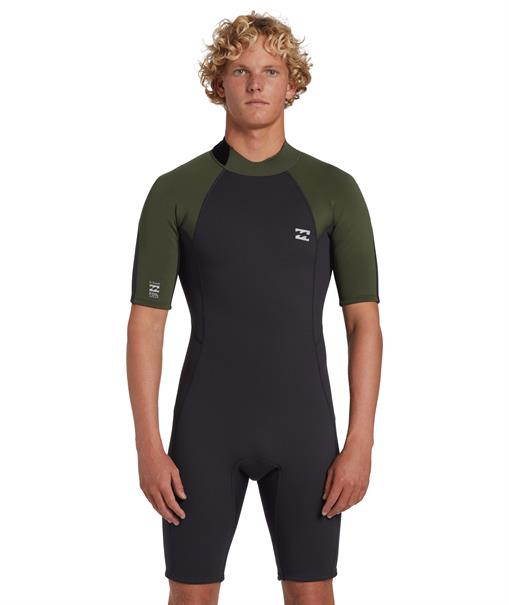 Billabong 2 mm Foil - Springsuit met korte mouwen en rits aan de achterkant voor heren
