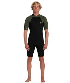 Billabong 2mm Foil - Back Zip Short Sleeve Springsuit for Men