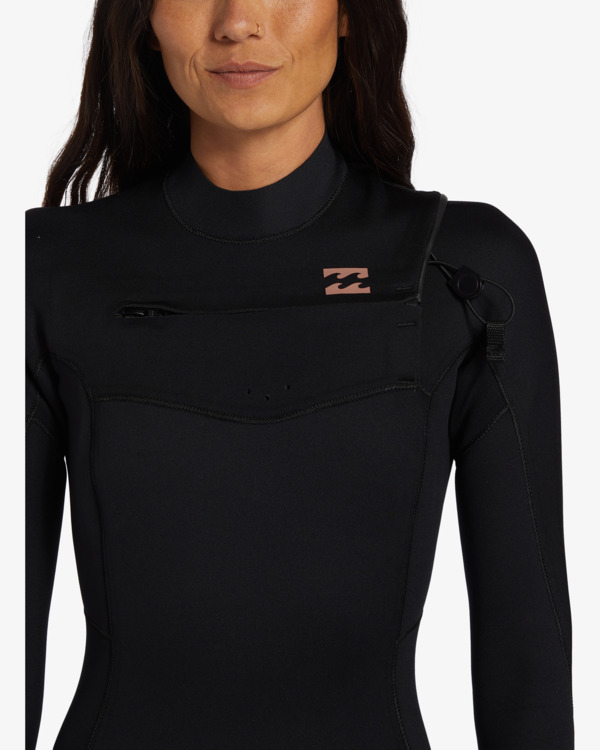 Billabong 3/2 mm Folie – Neoprenanzug mit Brustreißverschluss für Damen