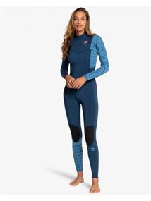 Billabong 3/2mm Synergy - Chest Zip Wetsuit for Women