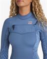 Billabong 4/3 mm Synergy Natural – GBS-Neoprenanzug mit Brustreißverschluss für Frauen