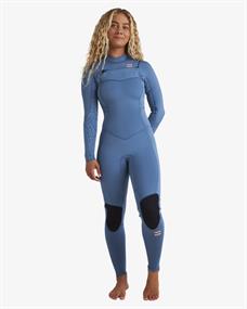 Billabong 4/3 mm Synergy Natural – GBS-Neoprenanzug mit Brustreißverschluss für Frauen
