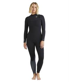 Billabong 4/3mm Furnace Natural - Damen Chest-zip Wetsuit