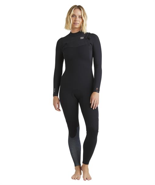 Billabong 4/3mm Furnace Natural - Dames Wetsuit met Borstrits
