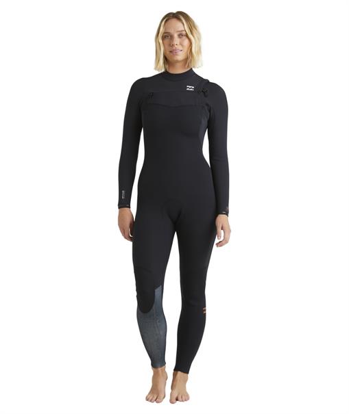 Billabong 4/3mm Furnace Natural - Dames Wetsuit met Borstrits