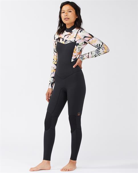 Billabong 4/3mm Salty Dayz - Wetsuit met een Borstrits voor Dames