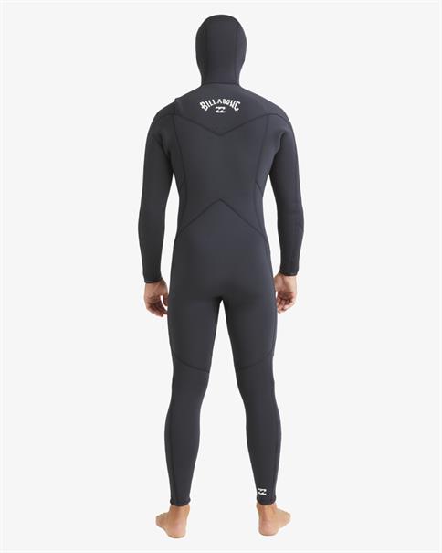 Billabong 5/4mm Absolute Natural - Mens Chest Zip Hooded Winter Wetsuit