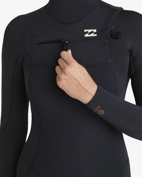 Billabong 5/4mm Synergy Natural - Womens Hooded Winter Wetsuit