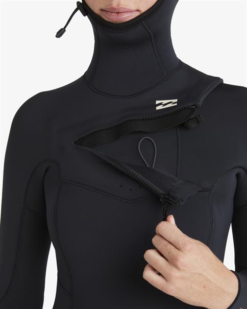 Billabong 5/4mm Synergy Natural - Womens Hooded Winter Wetsuit