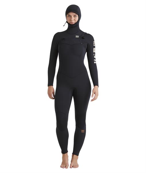 Billabong 5/4mm Synergy Natural - Womens Hooded Winter Wetsuit