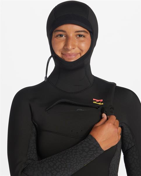Billabong 5/4mm Synergy - Wetsuit met een borstrits en capuchon voor Dames
