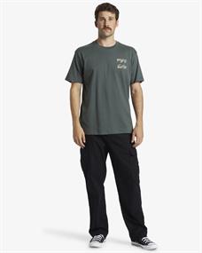 Billabong Crayon Wave - Men Surf Lifestyle Short Sleeve Scre