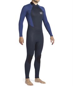 Billabong INTRUDER 3/2 Back Zip NAVY - Heren Wetsuit