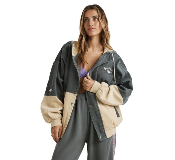 Billabong Set The Tone - Corduroy jack met capuchon voor dames