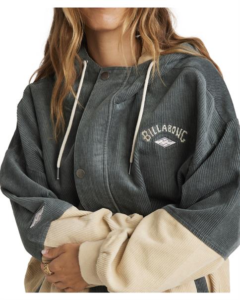 Billabong Set The Tone - Corduroy jack met capuchon voor dames