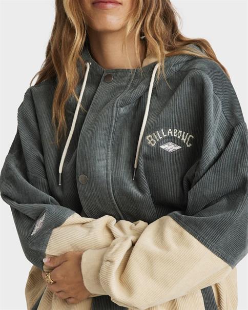 Billabong Set The Tone - Corduroy jack met capuchon voor dames