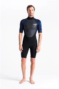 C-Skins Element 3:2 Back Zip - Heren Shorty wetsuit met korte mouwen