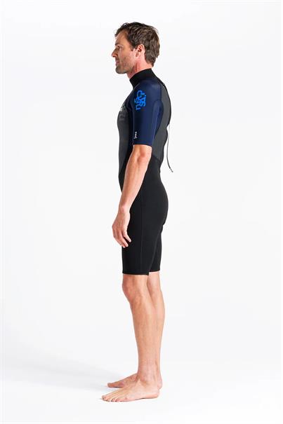 C-Skins Element 3:2 Back Zip - Heren Shorty wetsuit met korte mouwen