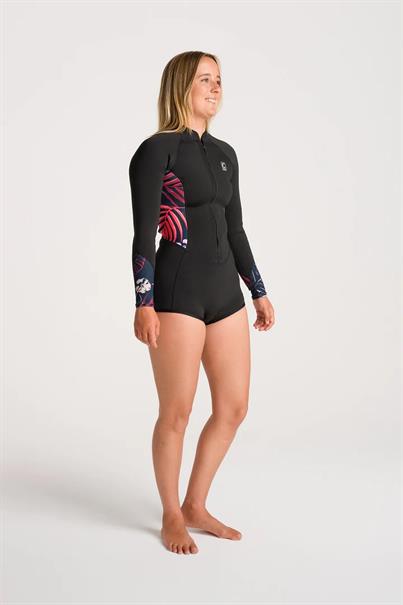 C-Skins NuWave Solace Lite 2:2 Dames Flatlock Surf Suit met lange mouwen
