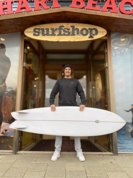 Chris Christenson Long Phish - Glass On Twin Fin - Surfboard