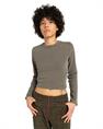 Element Icon Crop - Dames Skate Lifestyle Long Sleeve Crop T-shirt
