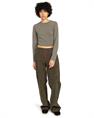 Element Icon Crop - Dames Skate Lifestyle Long Sleeve Crop T-shirt
