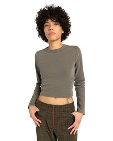 Element Icon Crop - Dames Skate Lifestyle Long Sleeve Crop T-shirt