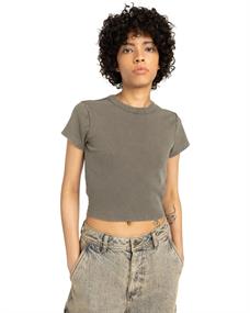 Element Icon Crop - Womens Skate Lifestyle Short Sleeve T-shirt