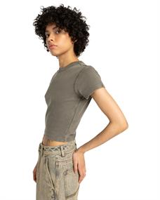 Element Icon Crop - Womens Skate Lifestyle Short Sleeve T-shirt