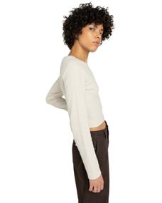 Element Icon Crop - Womnens Skate Lifestyle Long Sleeve Crop T-shirt