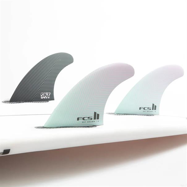 FCS Sky Brown PC thruster Surf Fins