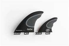 Feather Fins Hydrodynamic Twin 2+1 Click Tab Surfboard Fins