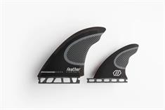 Feather Fins Hydrodynamic Twin 2+1 Single Tab Surfboard Fins