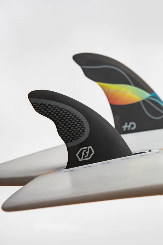 Feather Fins Hydrodynamic Twin 2+1 Single Tab Surfboard Fins