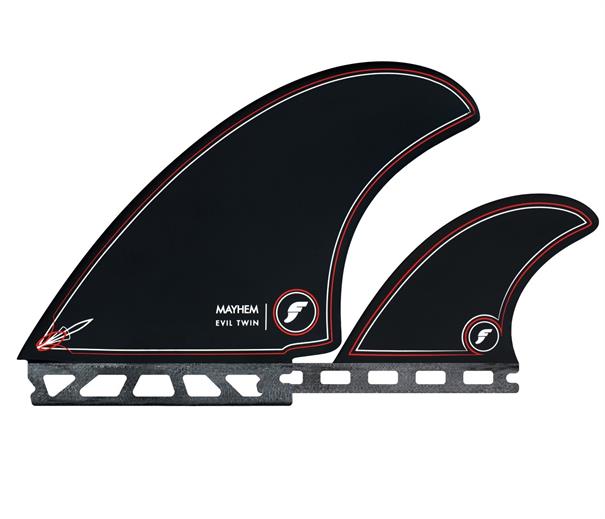 Future fins - Mayhem Evil Twin - Hybrid Keel - Twin +1 - Surfboard Fins