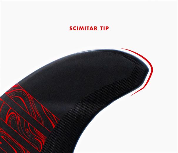 Futures Fins 3/2 Reverse 2+1 Alpha Serie Carbon