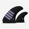 Futures Fins Rasta Twin + 1 Alpha Serie Carbon Surf Fins