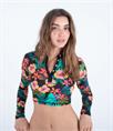 Hurley Fiji Fantasy Crop - Dames L/S Rashguard met knopen