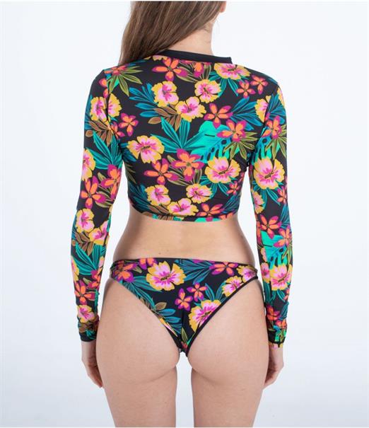 Hurley Fiji Fantasy Crop - Dames L/S Rashguard met knopen