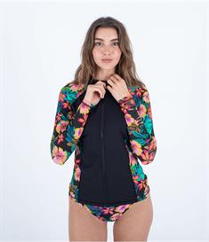Hurley Fiji fantasy - Dames L/S Rashguard met rits