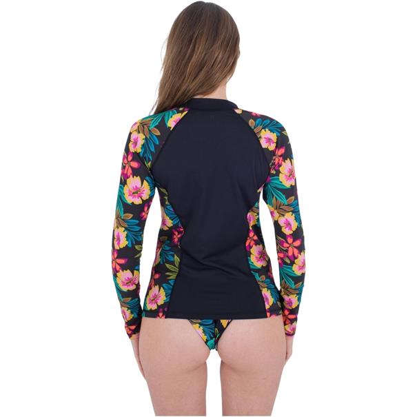 Hurley Fiji fantasy - Dames L/S Rashguard met rits