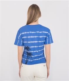 Hurley W OCEANCARE PALM STRIPES SS TEE