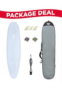 Indio Surfboard 7'6 Mid Length Surf Package deal