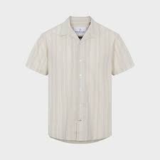 Kronstadt Cuba Linen Stripe - heren shirt