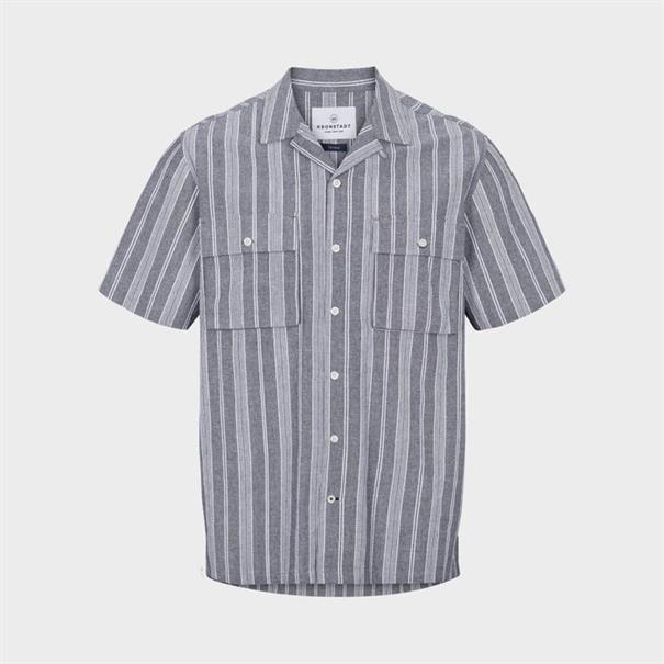 Kronstadt Ramon Cuba Linen Stripe 04 S/S heren shirt